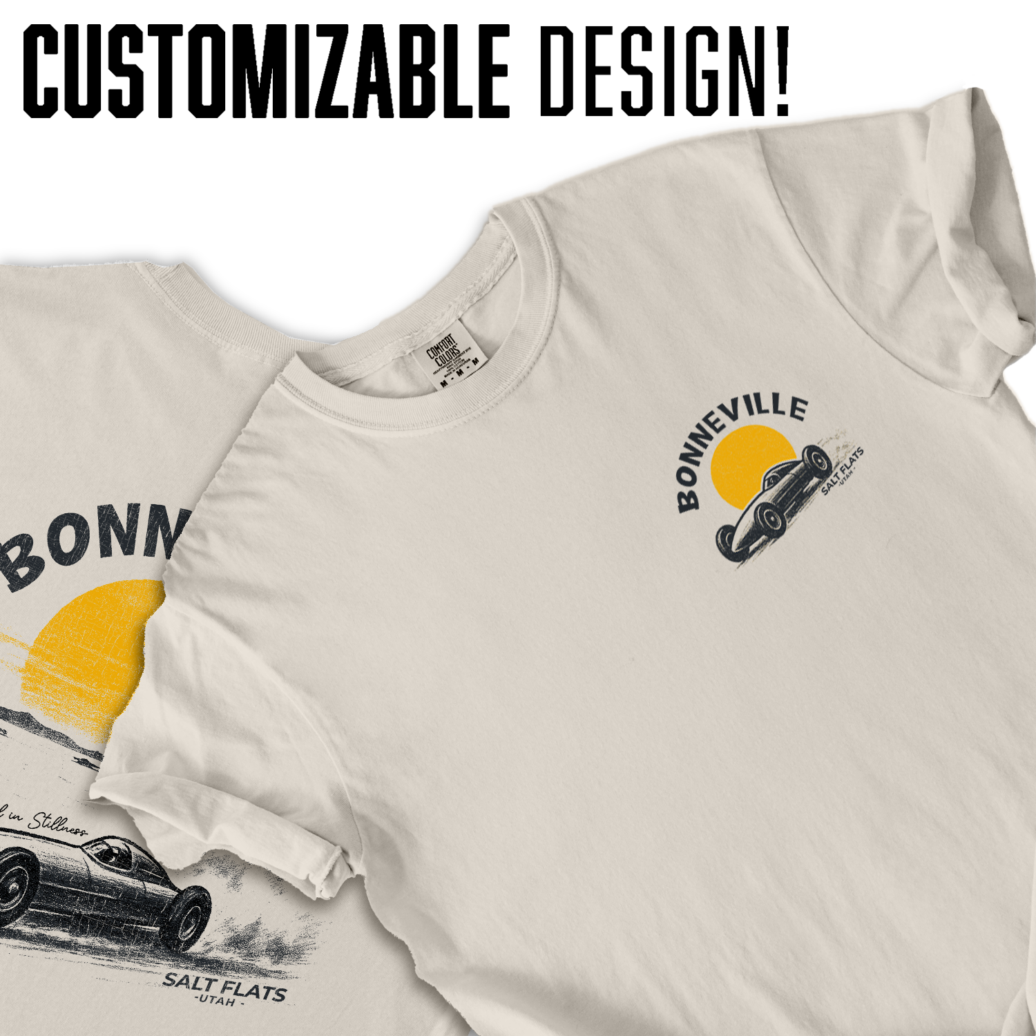 Bonneville Salt Flats T-Shirt | Utah Racing Speed Tee | Vintage Land Speed Car Shirt | Motorsports Travel Souvenir