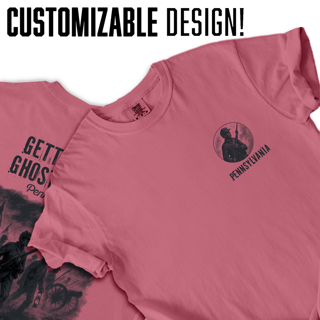 Gettysburg Ghost March T-Shirt | Pennsylvania Civil War Soldier Tee | Haunted Battlefield History Shirt
