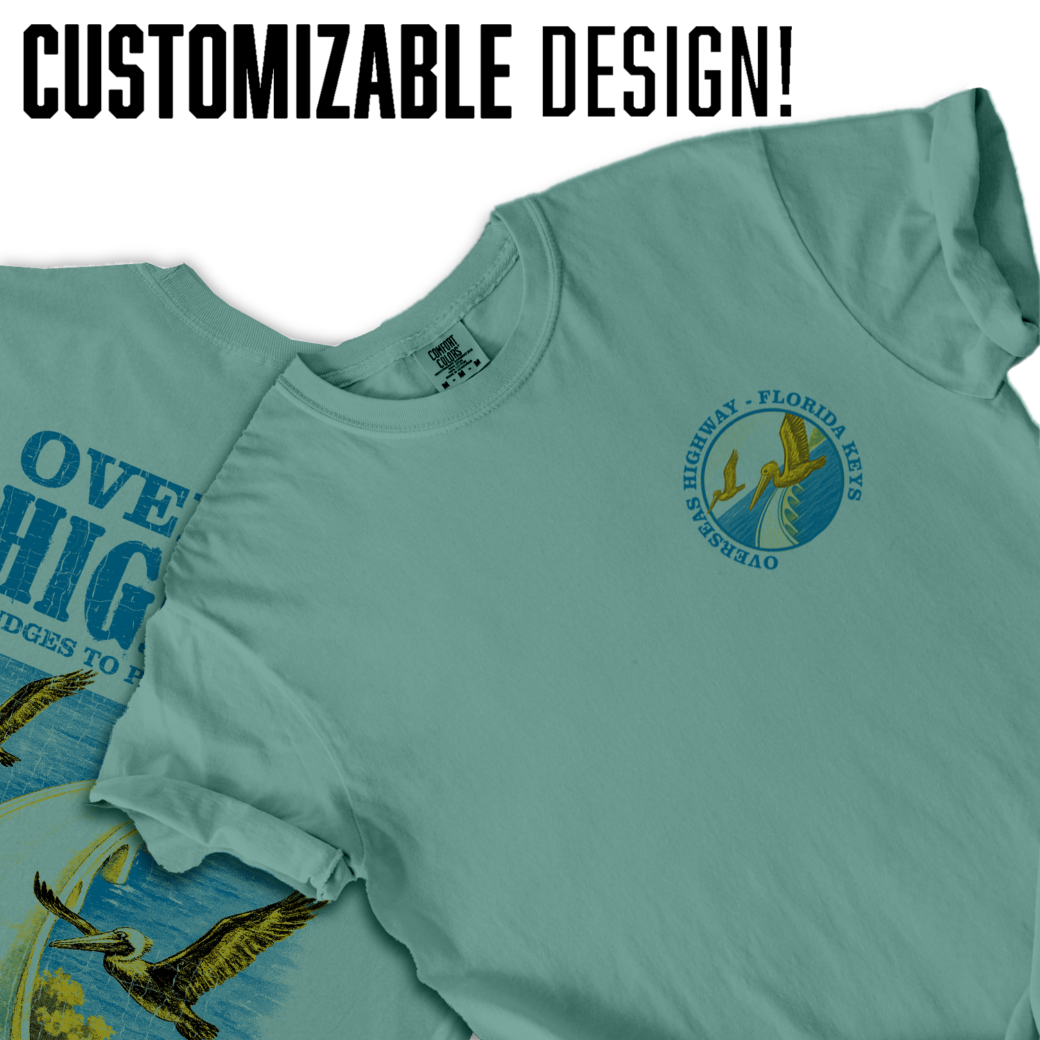 Overseas Highway Florida Keys T-Shirt | Vintage Coastal Bridge Graphic Tee | Island Vacation Souvenir Shirt