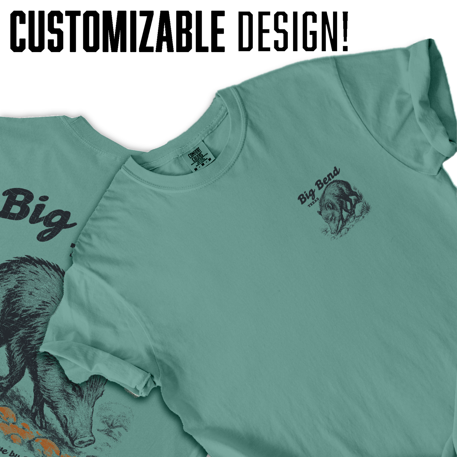 Big Bend Texas Javelina T-Shirt – Vintage National Park Wildlife Tee, Outdoor Hiking Graphic Shirt, Desert Adventure Gift