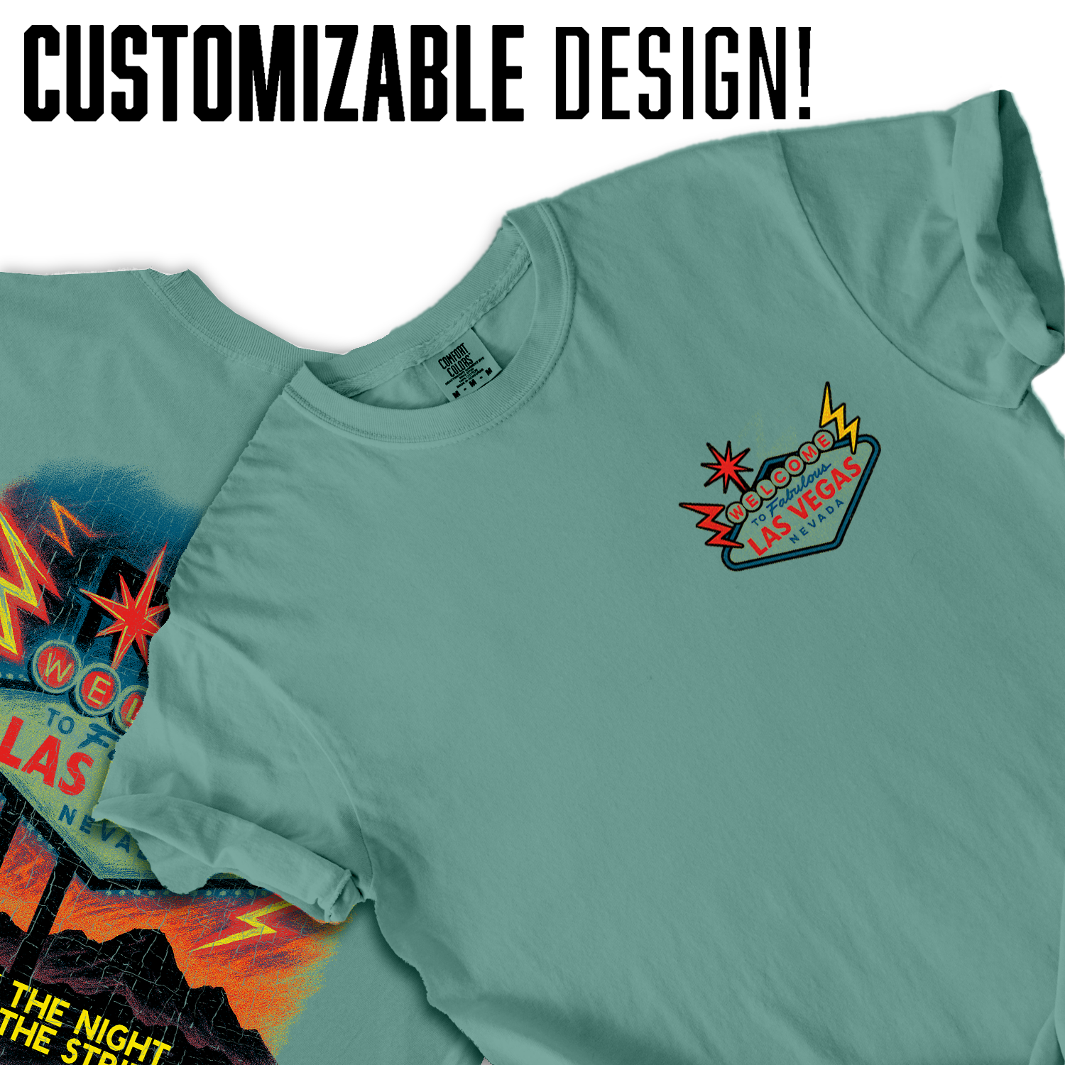 Vintage Las Vegas Nevada T-Shirt – Retro “Welcome to Fabulous” Sign Graphic, Neon Nightlife & Strip Souvenir Tee