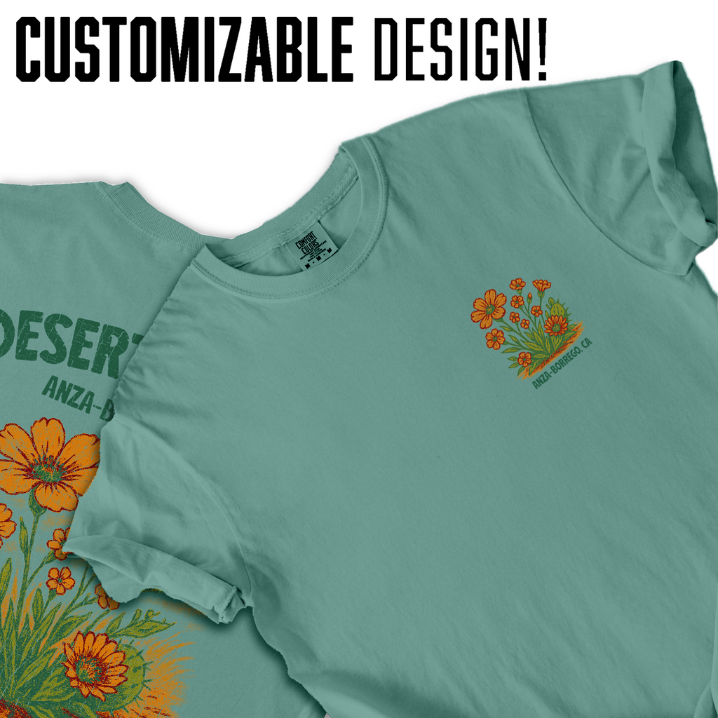 Anza-Borrego Desert Bloom T-Shirt | California Wildflower Tee | Vintage Desert Nature Shirt | Botanical Park Souvenir