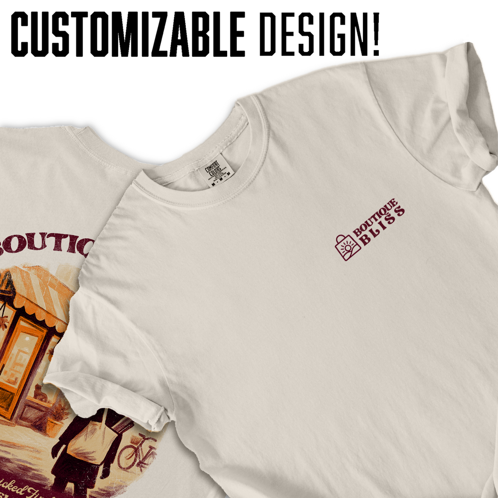 Boutique Bliss T-Shirt | Vintage Shop Graphic Tee | Handpicked Finds Heartfelt Style | Local Small Business Shirt