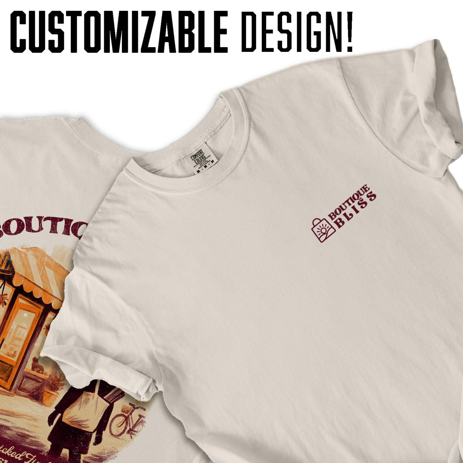 Boutique Bliss T-Shirt | Vintage Shop Graphic Tee | Handpicked Finds Heartfelt Style | Local Small Business Shirt