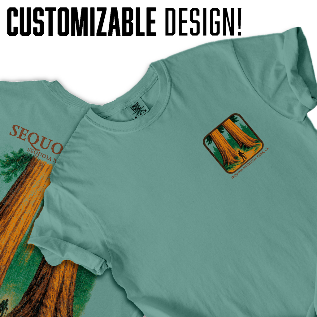 Sequoia National Park T-Shirt | California Redwood Trees Tee | Hiking Adventure Souvenir | Vintage Nature Travel Gift