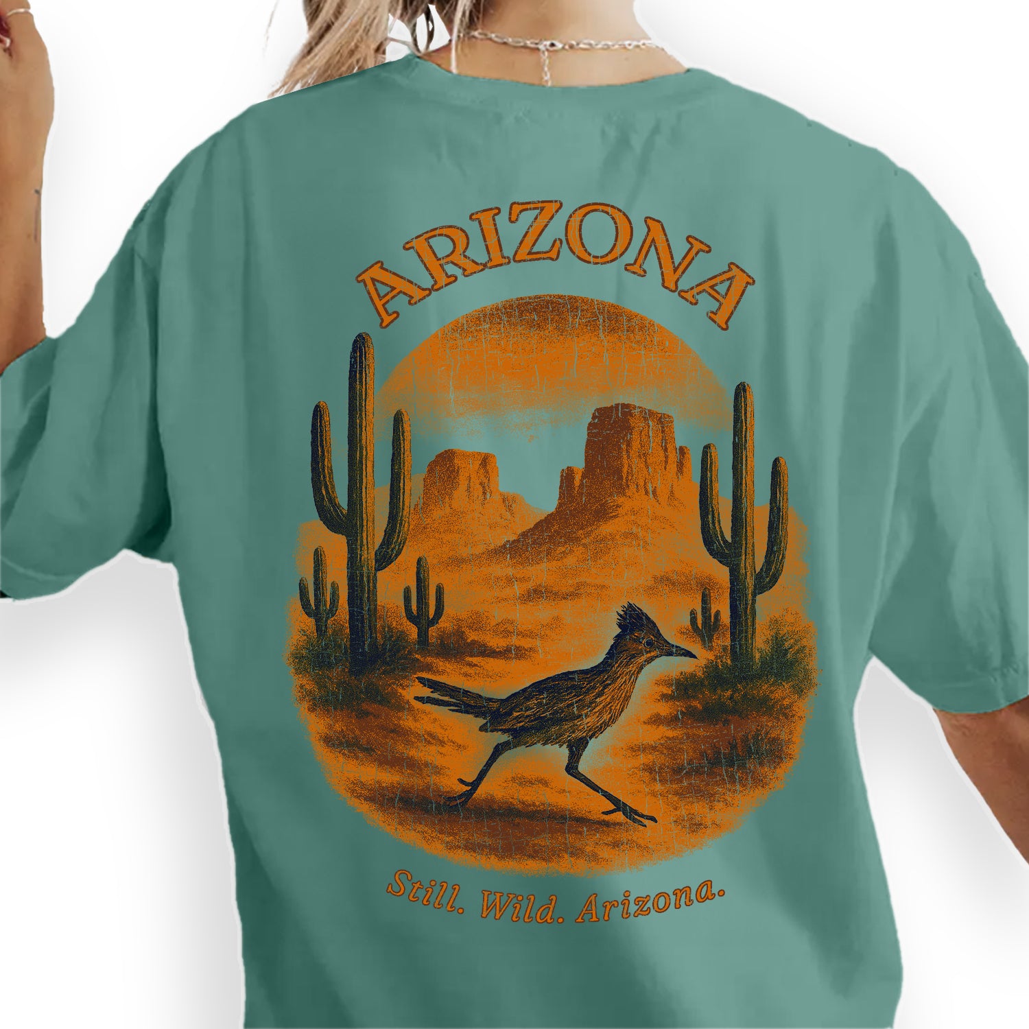 Still Wild Arizona Desert T-Shirt, Vintage Roadrunner Tee, Southwest Souvenir Shirt, Western Graphic Top
