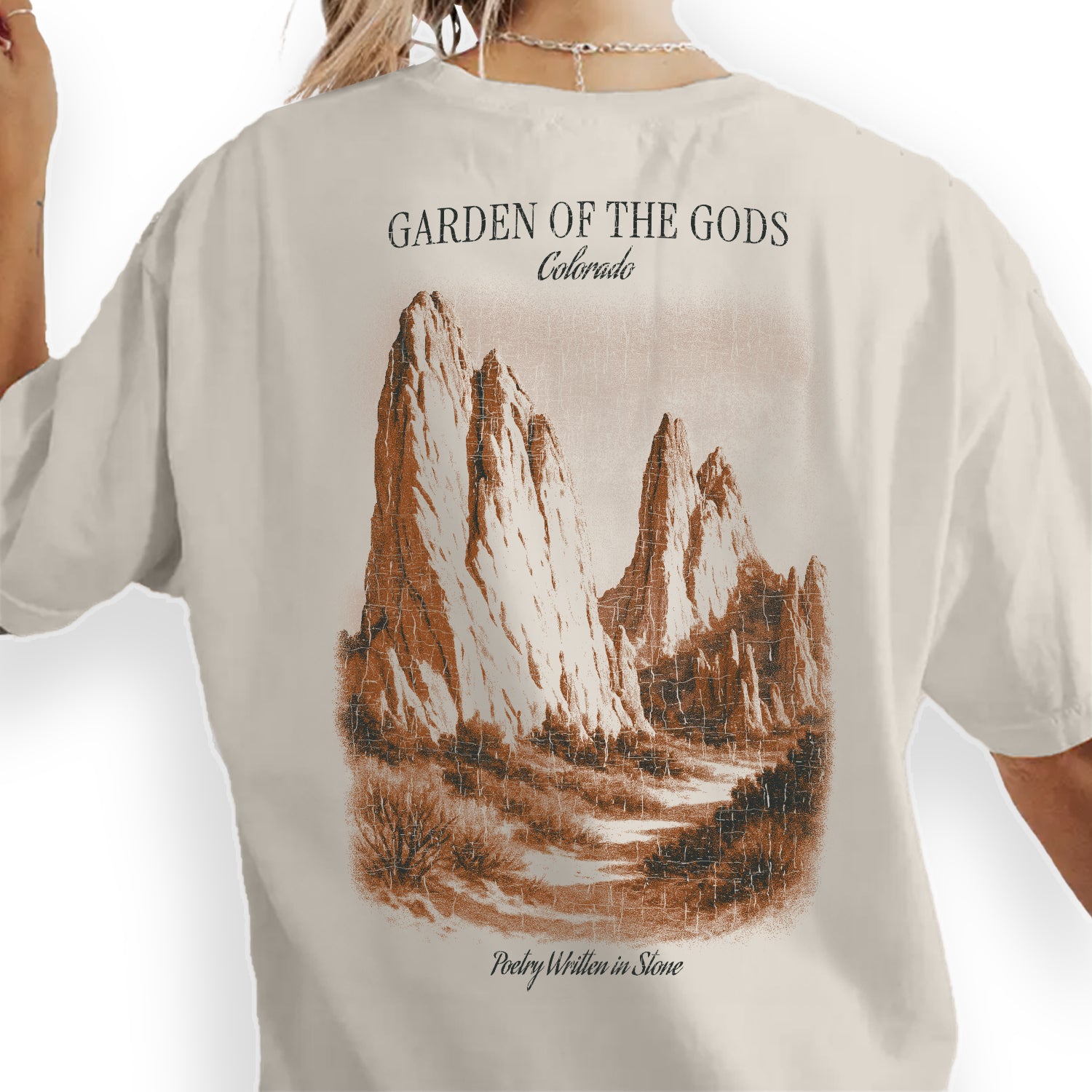 Garden of the Gods Colorado T-Shirt Vintage Travel Tee | Rocky Mountains Souvenir Shirt | Colorado Nature Graphic Tee Gift