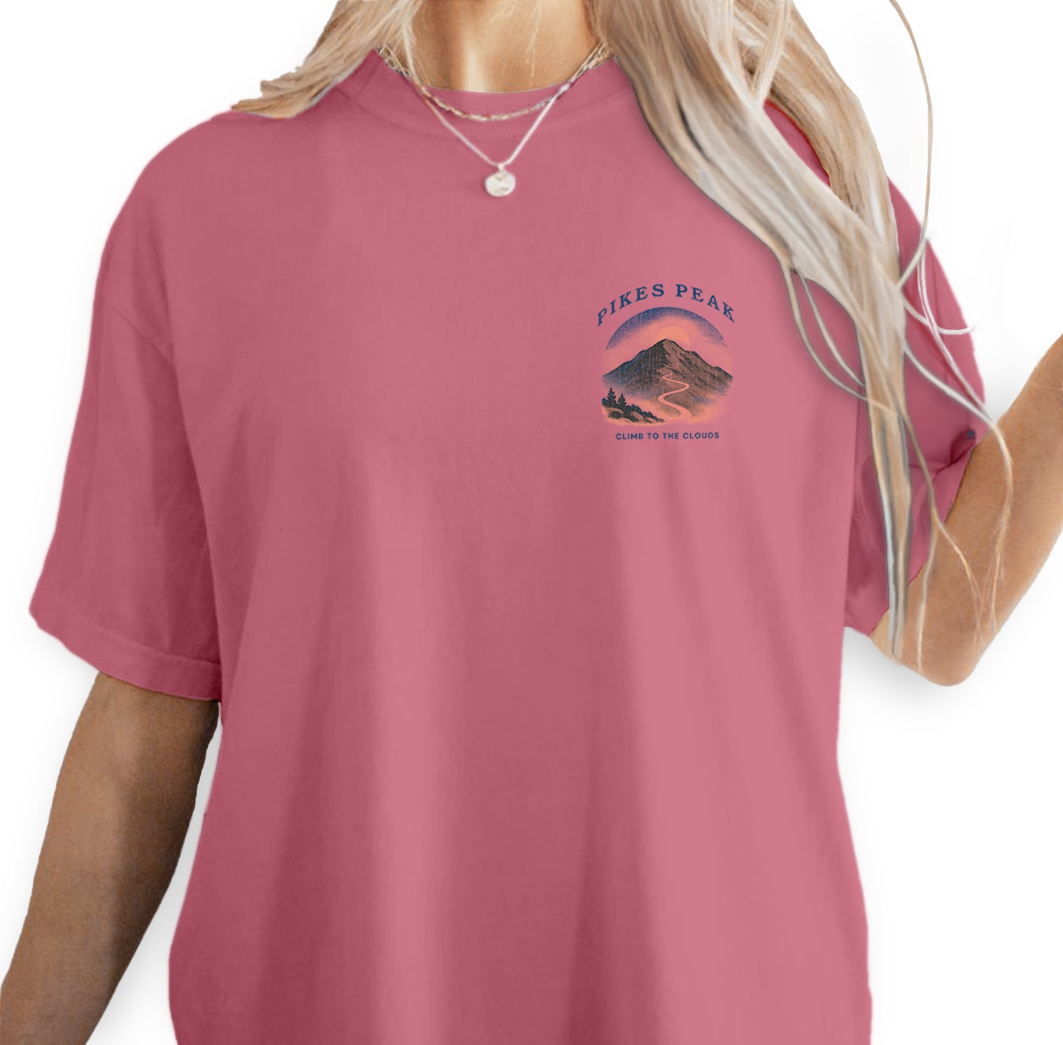 Pikes Peak Colorado Springs T-Shirt Vintage Mountain Tee | Colorado Travel Souvenir Shirt | Scenic Nature Graphic Hiking Tee