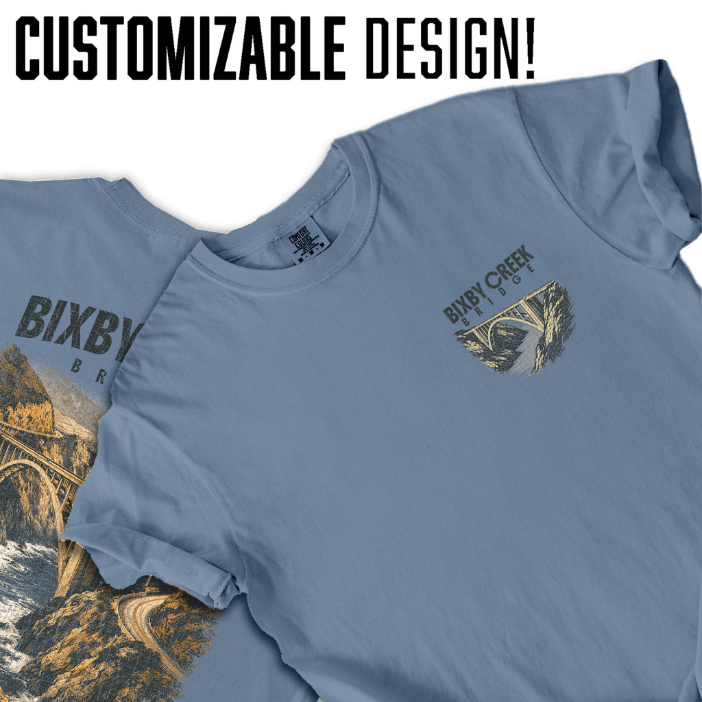 Bixby Creek Bridge Shirt, Big Sur California Tee, Coastal Landscape T-Shirt, Vintage Travel Graphic, Scenic Ocean Cliff Road Trip Tee
