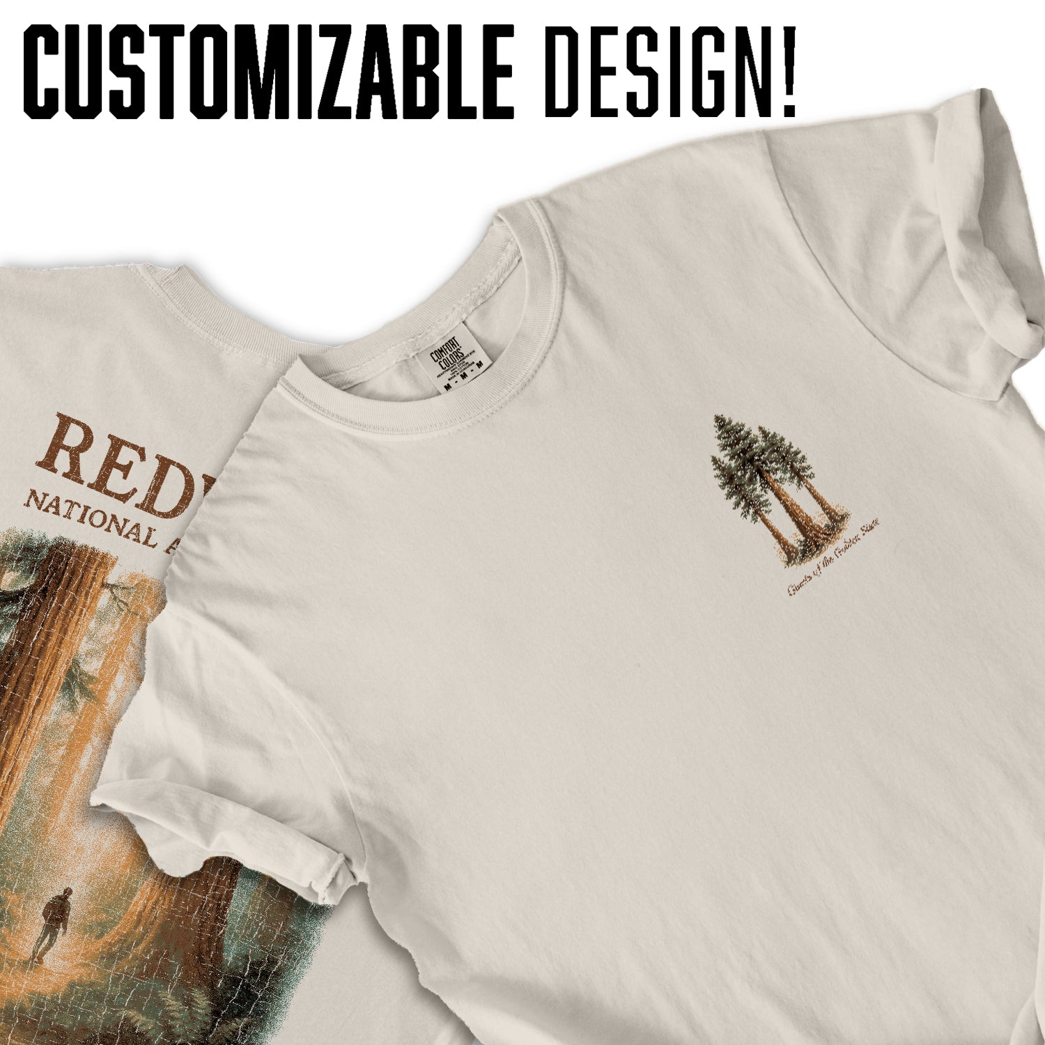 Redwood National Park T-Shirt, Giants of the Golden State Tee, California Nature Souvenir Shirt, Forest Hiking Graphic Tee