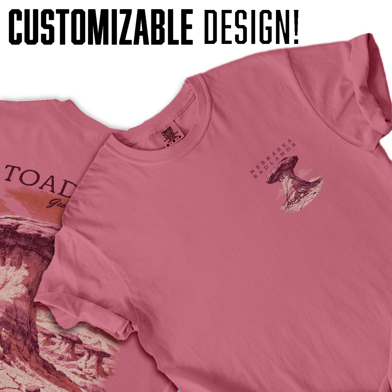 Toadstool Geologic Park Nebraska T-Shirt, Badlands Rock Formation Tee, Vintage Desert Landscape Shirt, Nebraska Travel Souvenir