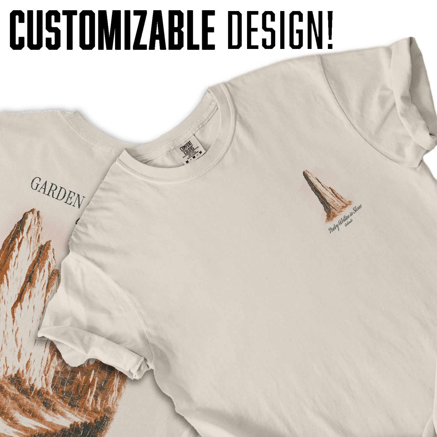 Garden of the Gods Colorado T-Shirt Vintage Travel Tee | Rocky Mountains Souvenir Shirt | Colorado Nature Graphic Tee Gift