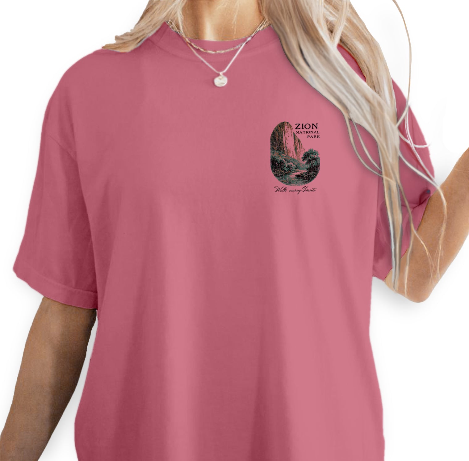 Zion National Park T-Shirt Vintage Utah Landscape Tee | Zion Canyon Travel Souvenir Shirt | Retro Nature Graphic Walk Among Giants