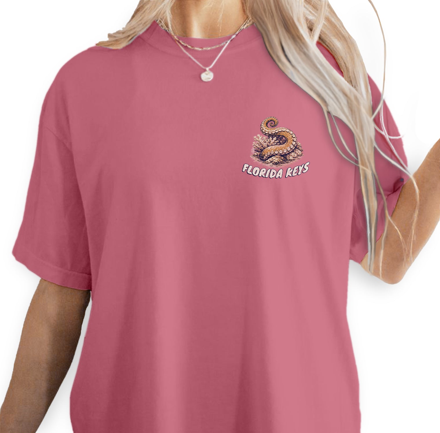 Florida Keys Octopus T-Shirt, Vintage Marine Life Tee, Coastal Ocean Graphic Shirt, Beach Vacation Souvenir Tee