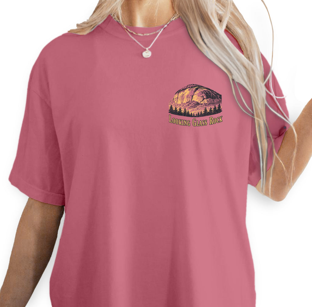 Looking Glass Rock Shirt, Pisgah National Forest Tee, North Carolina Mountain T-Shirt, Scenic Hiking Graphic Tee, Nature Lover Gift