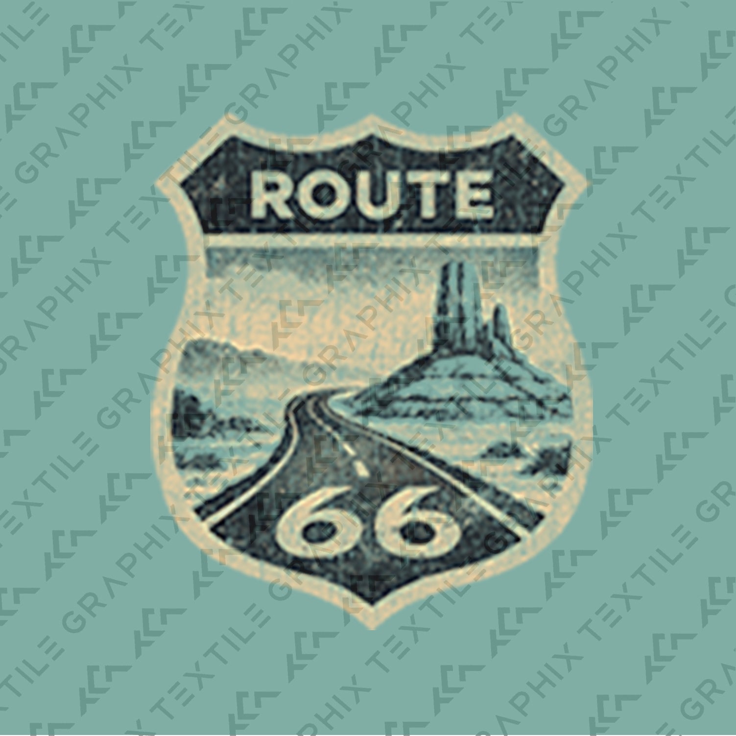 Route 66 Desert Landscape Shirt, Vintage Road Trip Tee, Americana Highway T-Shirt, Scenic Desert Graphic, Retro Travel Tee