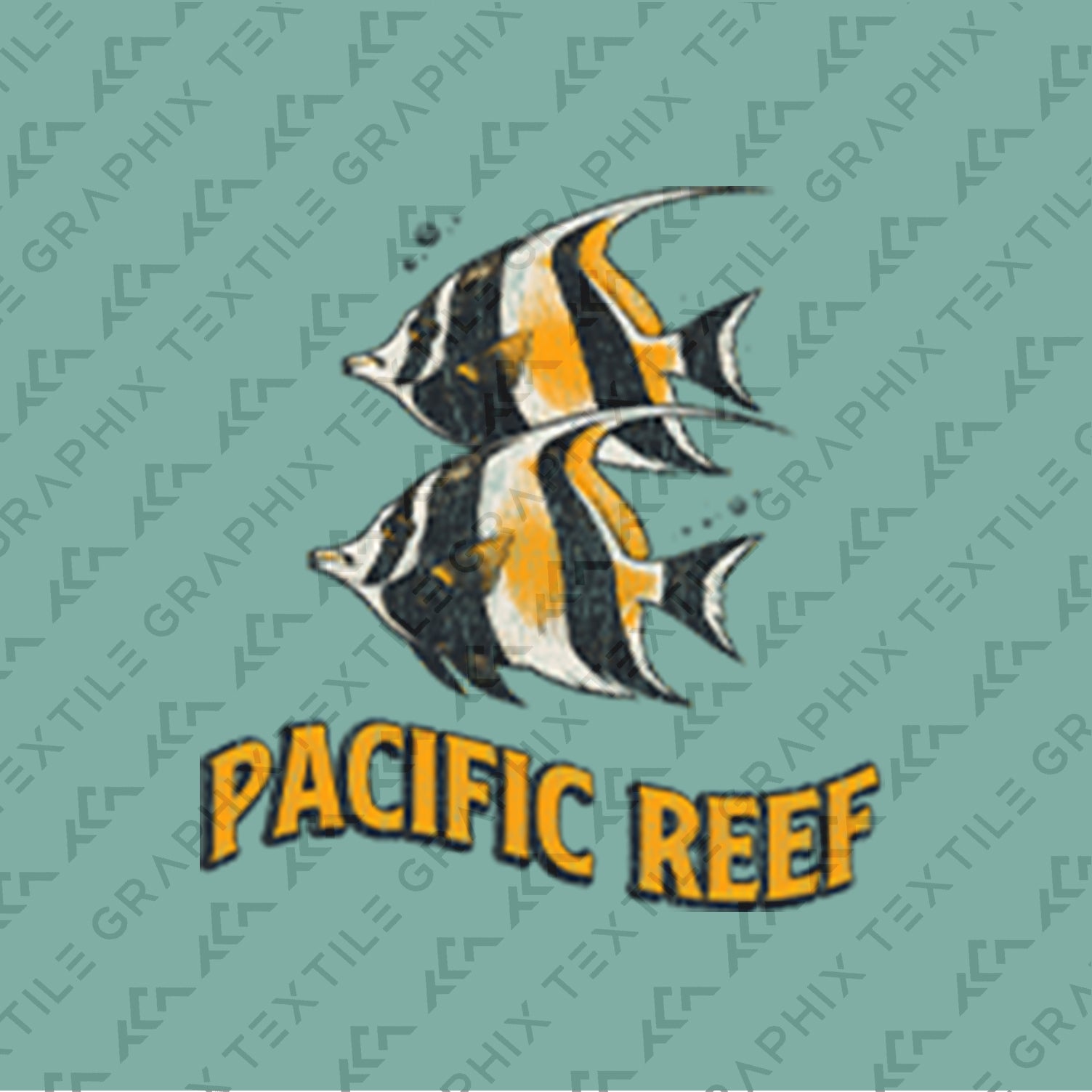 Pacific Reef Fish T-Shirt Vintage Ocean Graphic Tee Tropical Marine Life Shirt Coral Reef Beach Summer Gift