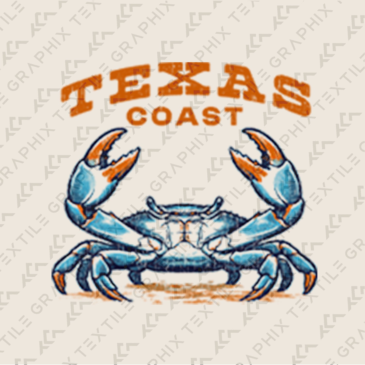 Texas Coast Crab T-Shirt Vintage Beach Graphic Tee, Coastal Gulf Shirt, Retro Ocean Wildlife Tee Hold Ground Shirt