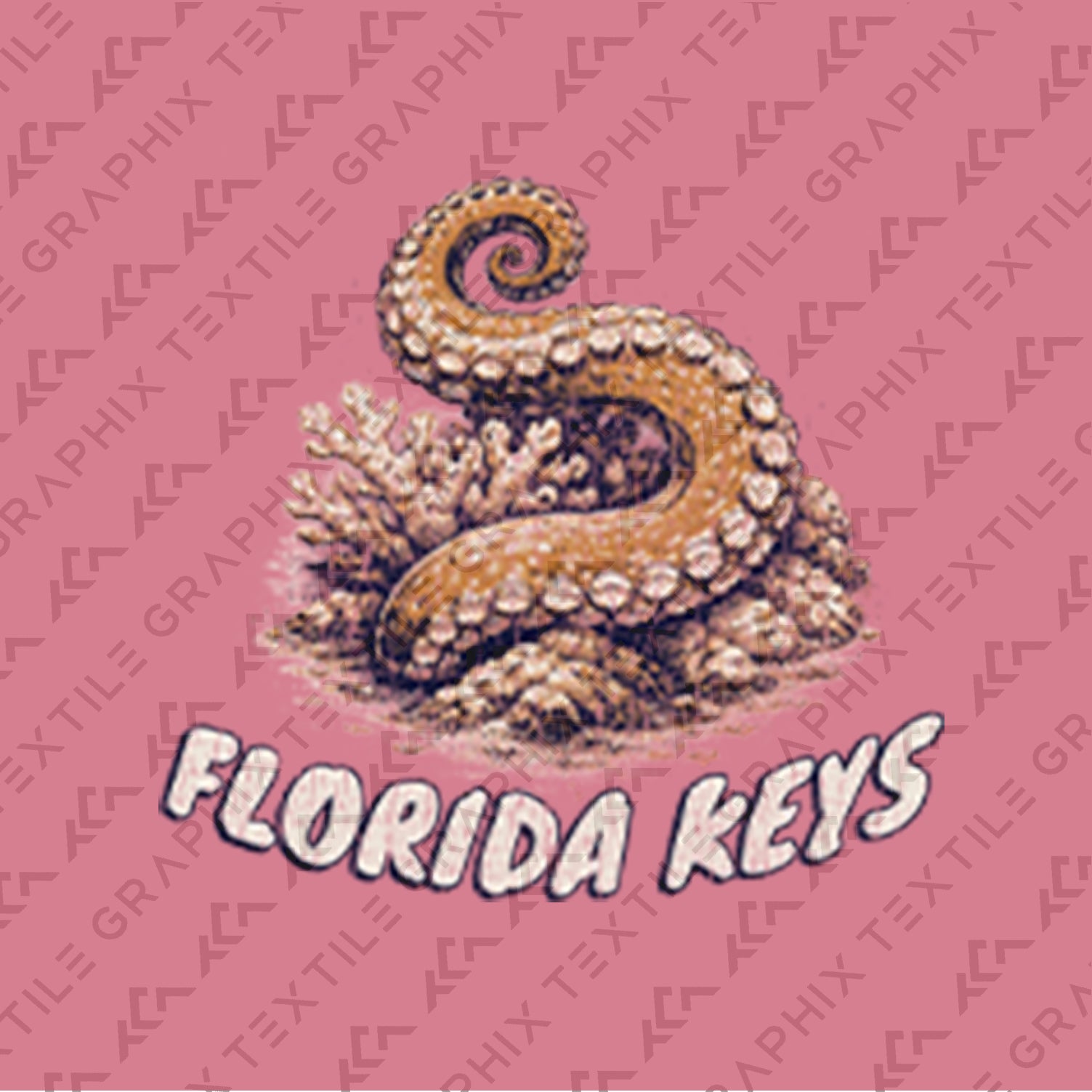Florida Keys Octopus T-Shirt, Vintage Marine Life Tee, Coastal Ocean Graphic Shirt, Beach Vacation Souvenir Tee