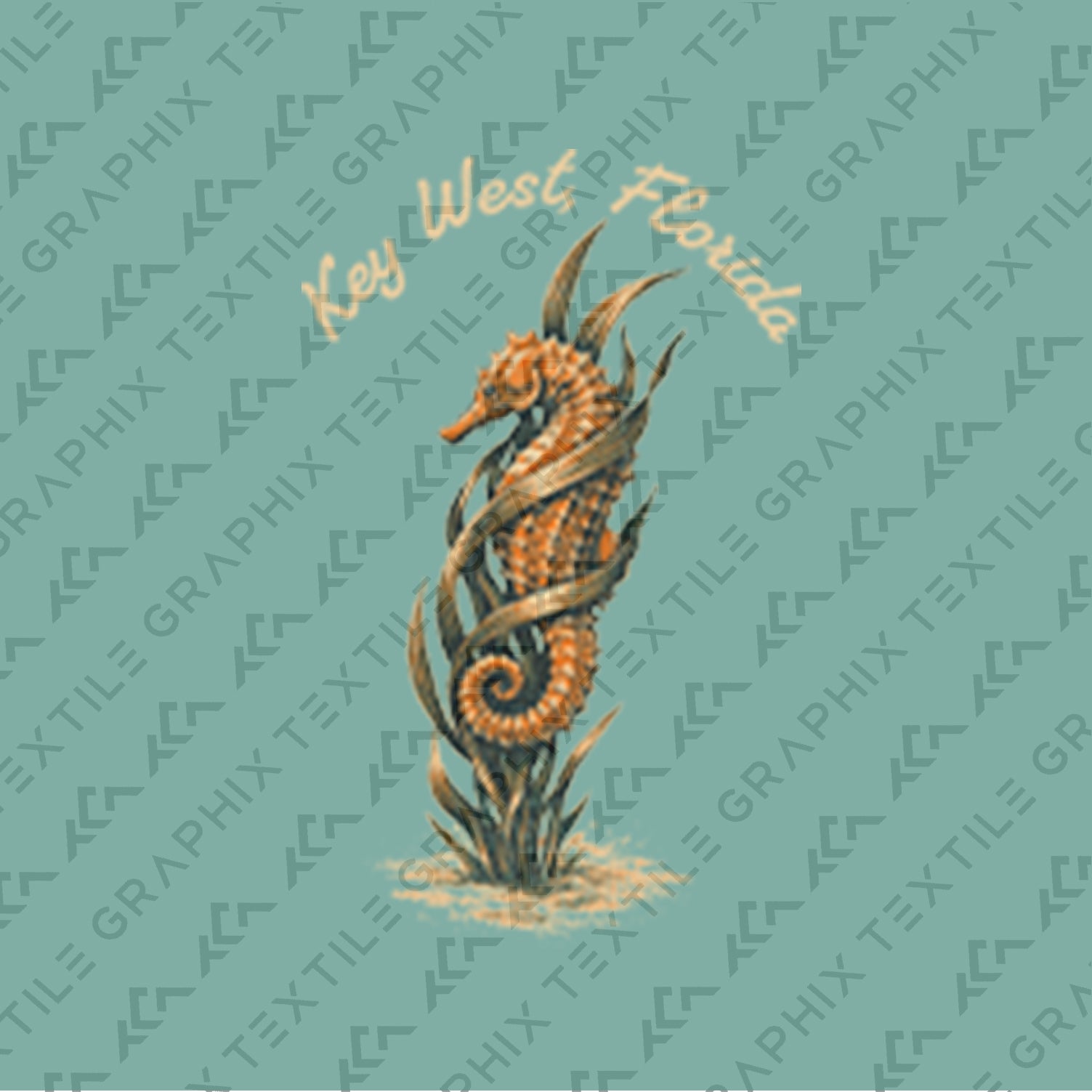 Key West Seahorse Shirt, Coastal Ocean Tee, Vintage Beach Graphic, Florida Keys Vacation Shirt, Nautical Sea Life Gift