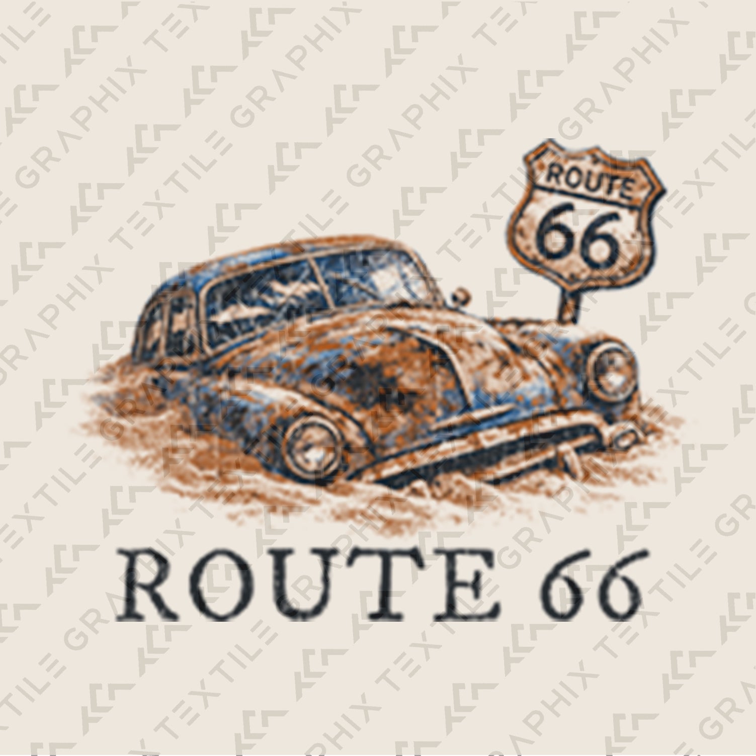 Route 66 Vintage Car Shirt, Retro Road Trip Tee, Classic Car Graphic T-Shirt, Americana Highway Tee, Desert Travel Shirt