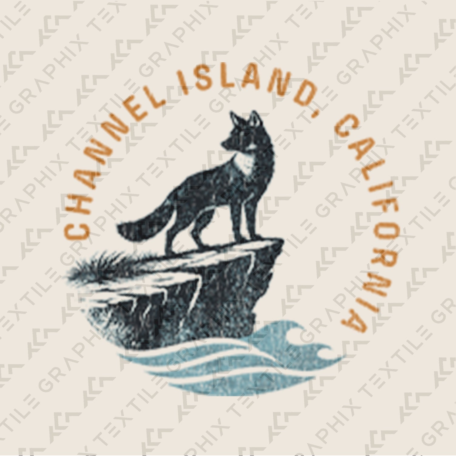 Channel Islands California Fox T-Shirt Vintage Coastal Graphic Tee, Wildlife Ocean Cliff Shirt, Retro Nature Beach Tee