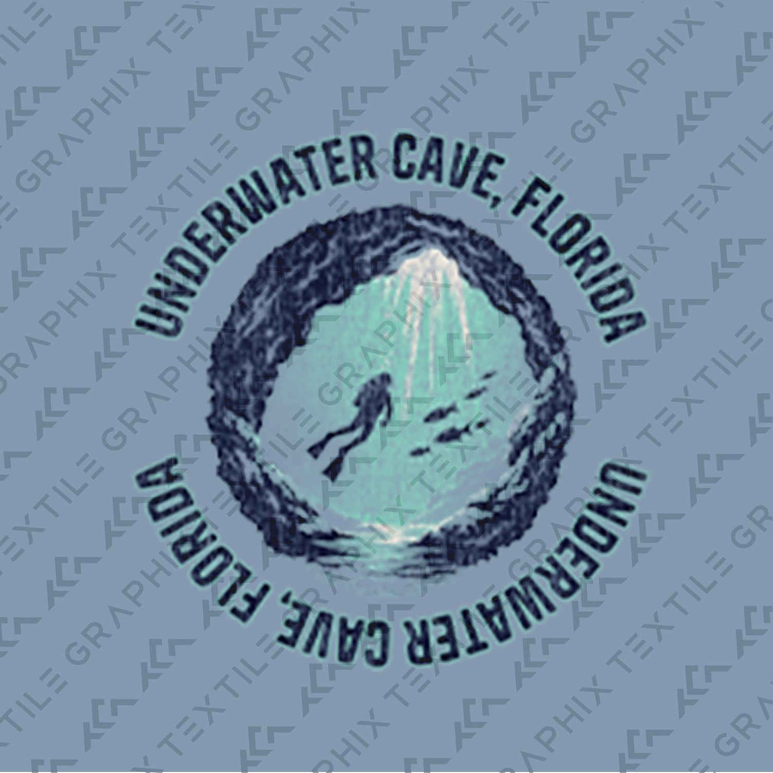 Underwater Cave Florida T-Shirt Vintage Scuba Diving Tee Ocean Explorer Graphic Marine Adventure Shirt