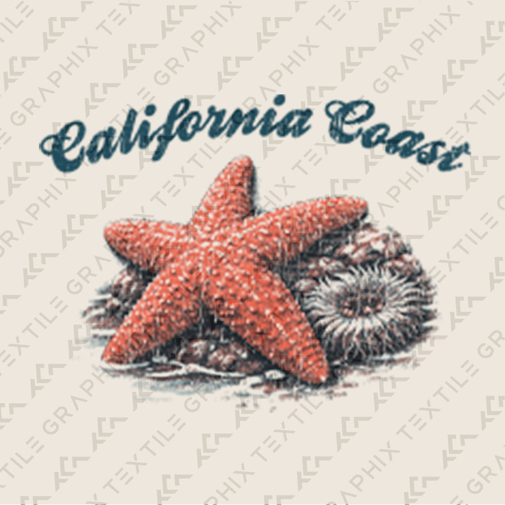 California Coast Starfish T-Shirt Vintage Beach Graphic Tee, Coastal Ocean Shirt, Retro Seaside Nature Tee Where Ocean Lingers