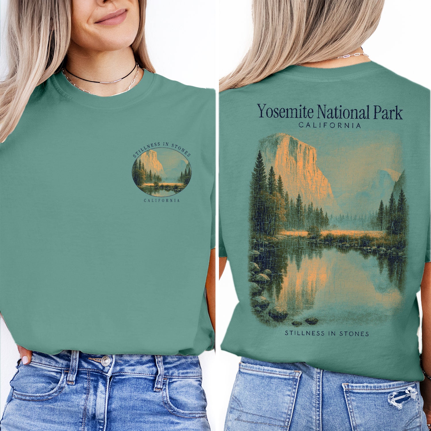 Yosemite National Park T-Shirt Vintage California Nature Tee | El Capitan Scenic Souvenir Shirt | Yosemite Travel Graphic