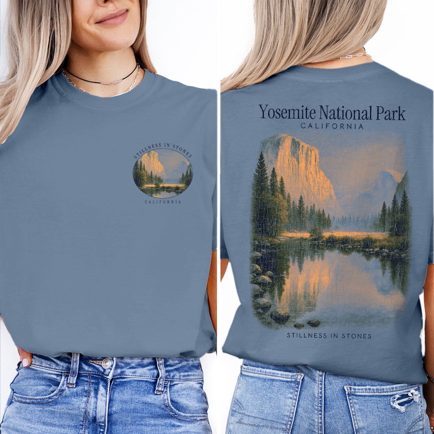 Yosemite National Park T-Shirt Vintage California Nature Tee | El Capitan Scenic Souvenir Shirt | Yosemite Travel Graphic