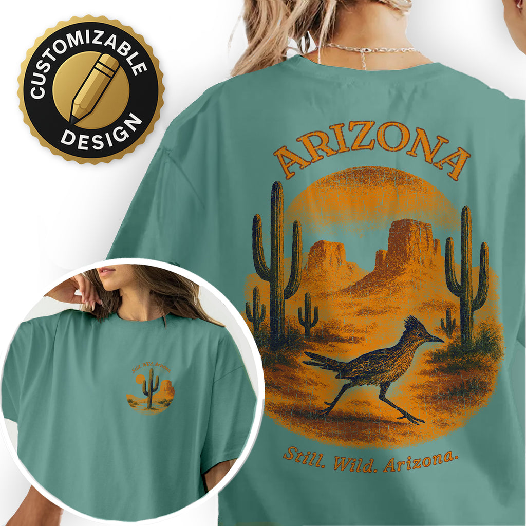 Still Wild Arizona Desert T-Shirt, Vintage Roadrunner Tee, Southwest Souvenir Shirt, Western Graphic Top