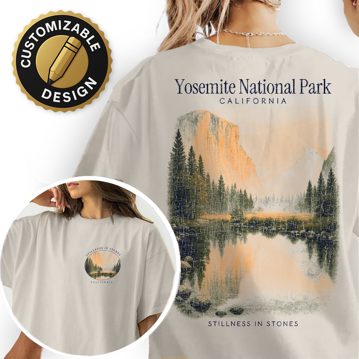 Yosemite National Park T-Shirt Vintage California Nature Tee | El Capitan Scenic Souvenir Shirt | Yosemite Travel Graphic