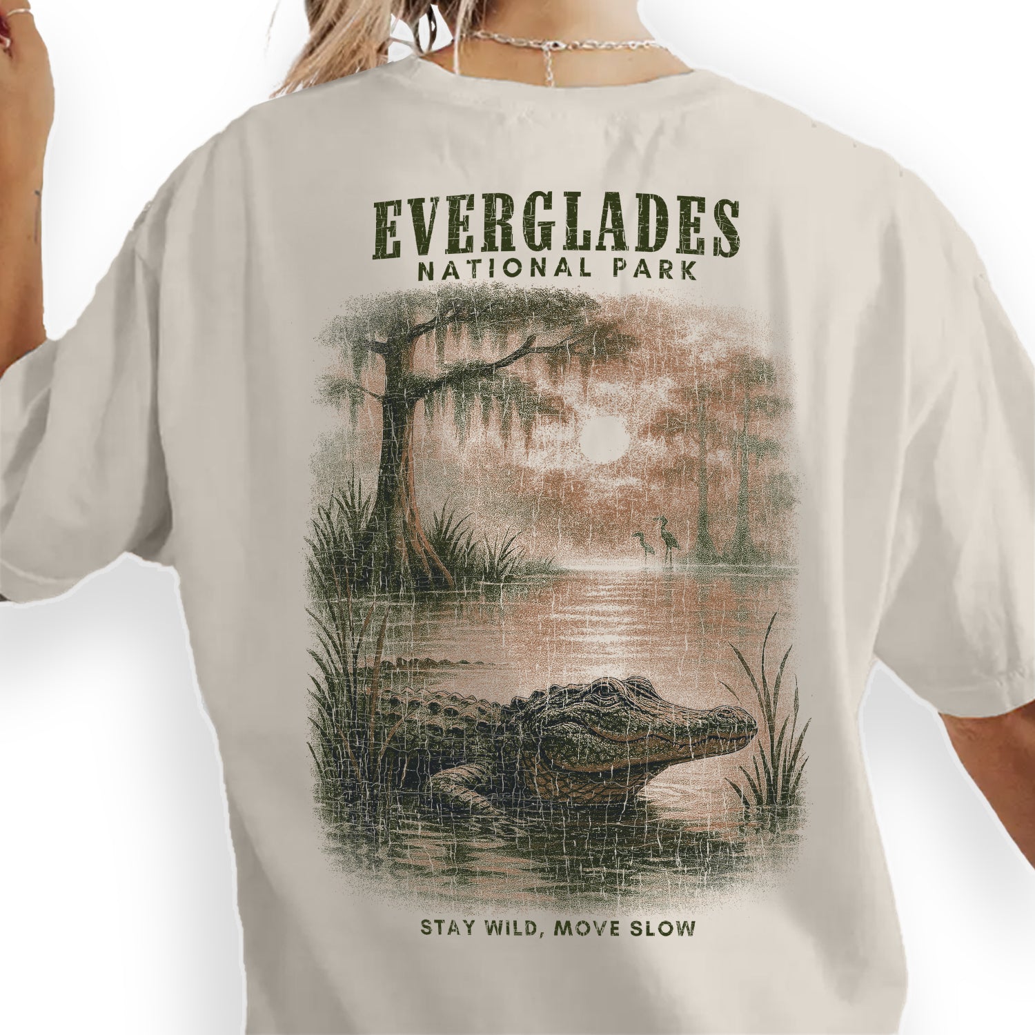 Everglades National Park T-Shirt | Florida Wildlife Alligator Tee | Nature Lover Gift | Stay Wild Move Slow Shirt
