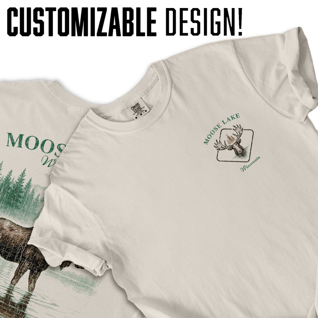 Moose Lake Wisconsin T-Shirt – Quiet Giants of the North Moose Tee, Wildlife Souvenir, Outdoor Adventure Gift Shirt