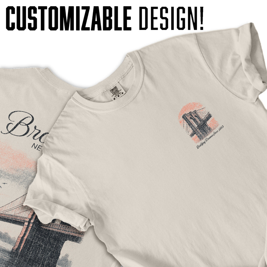 Brooklyn Bridge New York T-Shirt | Vintage City Tee | NYC Landmark Souvenir Shirt | Bridging Dreams Since 1883
