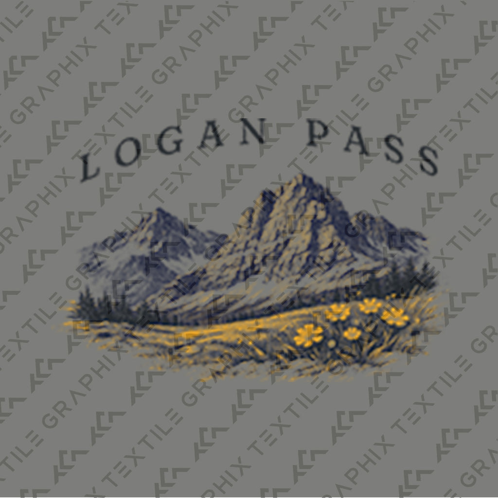 Logan Pass Glacier National Park T-Shirt, Montana Mountain Hiking Tee, Alpine Wildflower Shirt, Scenic Park Travel Tee