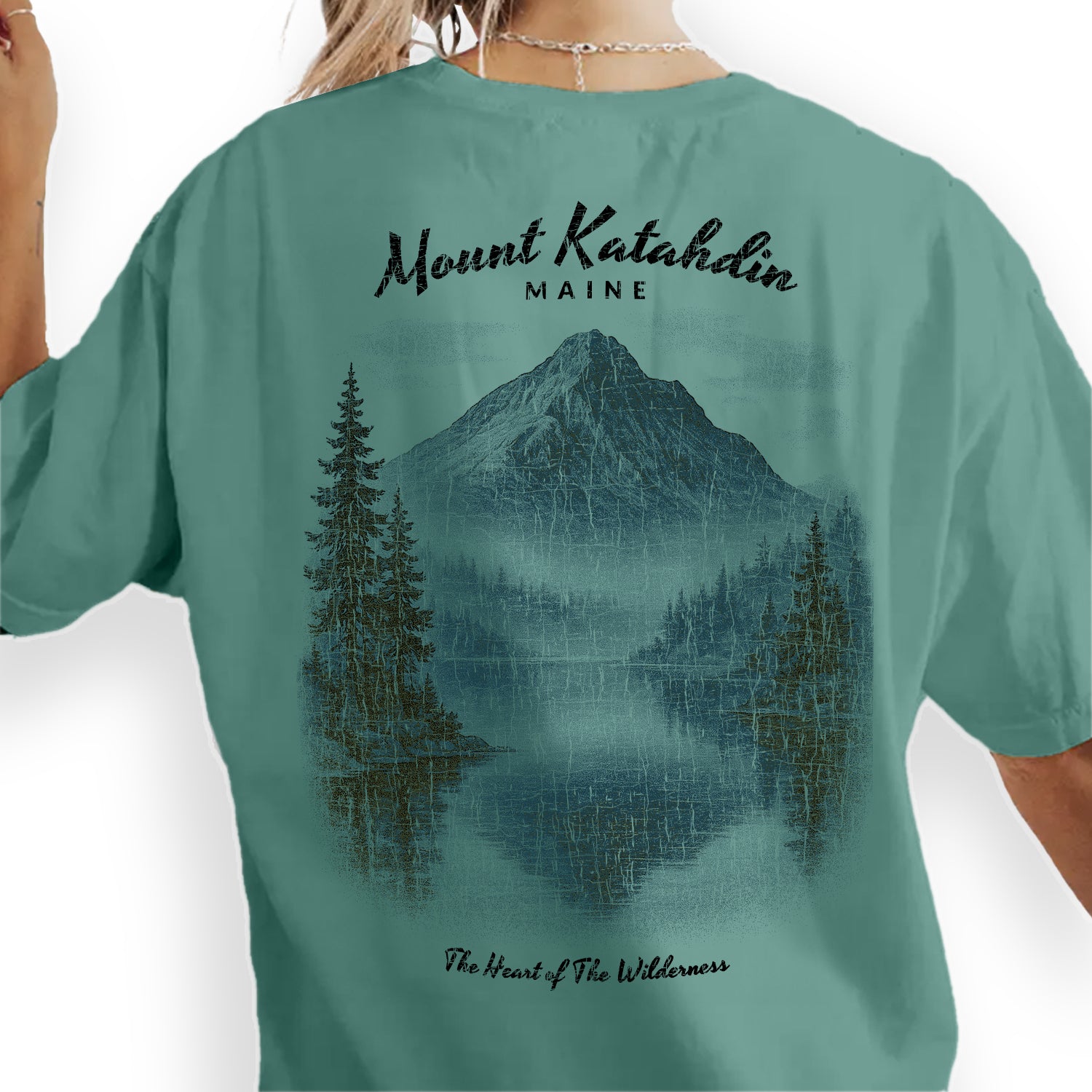 Mount Katahdin Maine T-Shirt – The Heart of the Wilderness Mountain Tee, Nature Souvenir Gift, Hiking Adventure Shirt