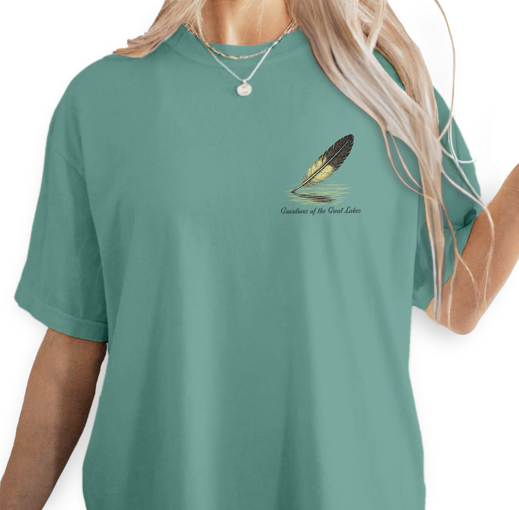 Lake Superior Eagle T-Shirt – Guardians of the Great Lakes Tee, Vintage Wildlife Graphic, Retro Nature Souvenir Shirt