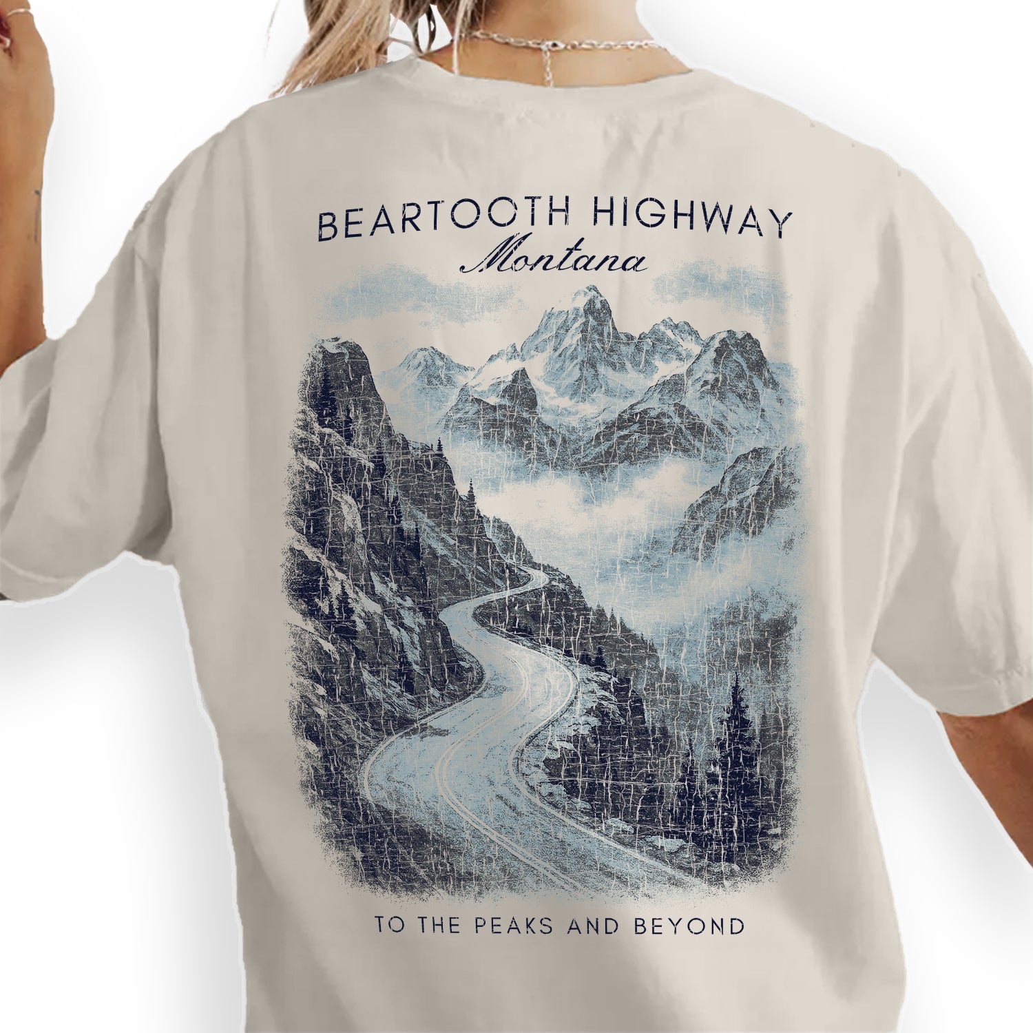 Beartooth Highway Montana T-Shirt Vintage Mountain Road Tee | Scenic Drive Travel Souvenir Shirt | Western Adventure Graphic