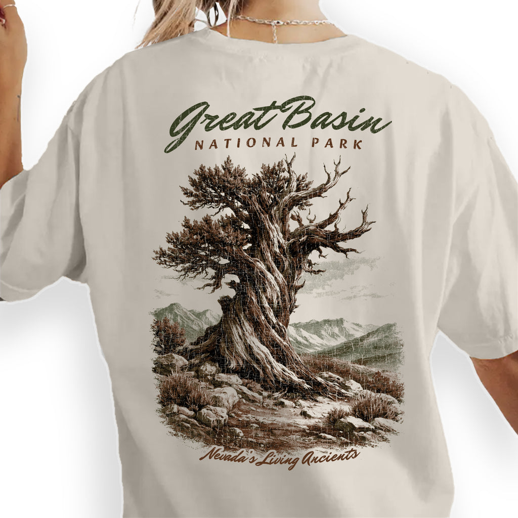 Great Basin National Park T-Shirt, Bristlecone Pine Tree Shirt, Nevada Travel Tee, Vintage Nature Hiking Shirt, Park Souvenir