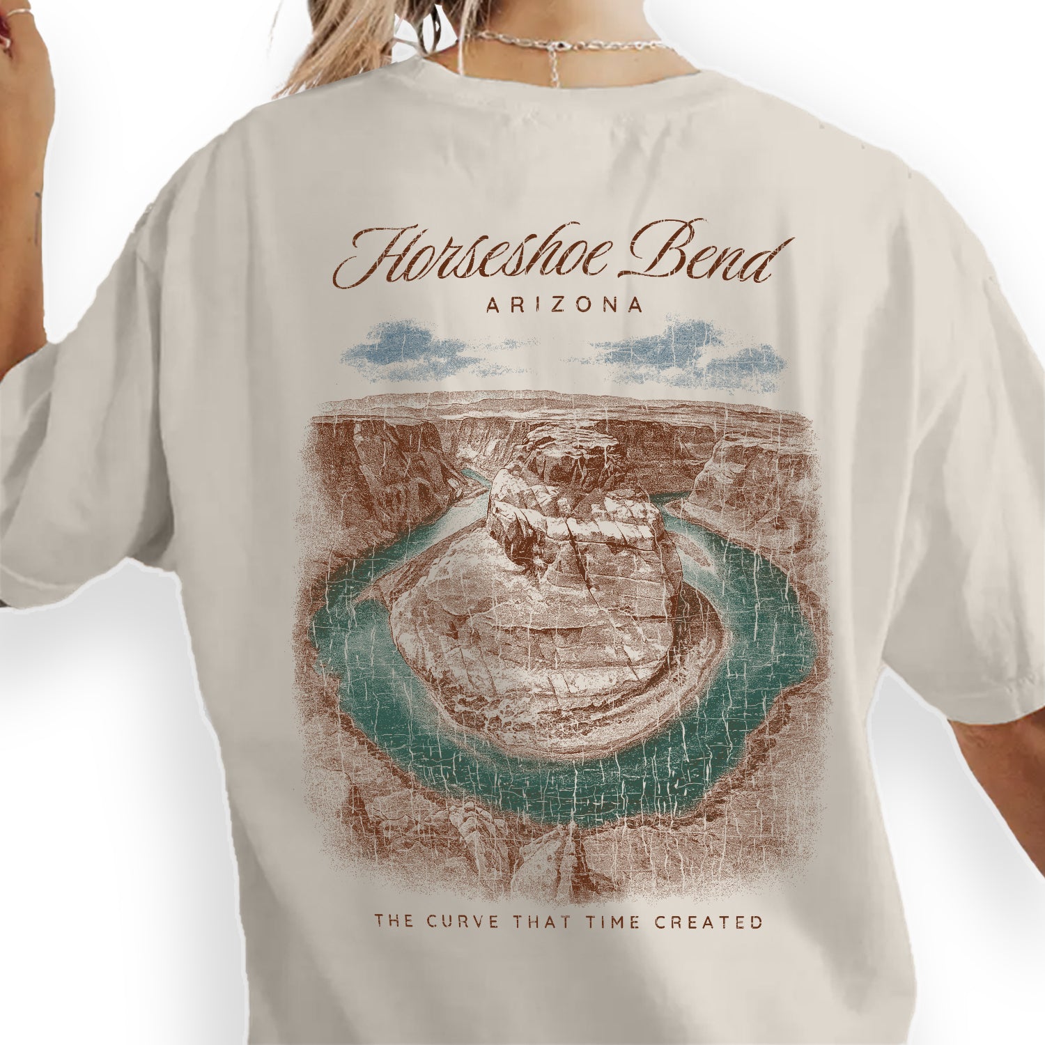 Horseshoe Bend Arizona T-Shirt Vintage Canyon River Tee | Arizona Travel Souvenir Shirt | Desert Landscape Graphic