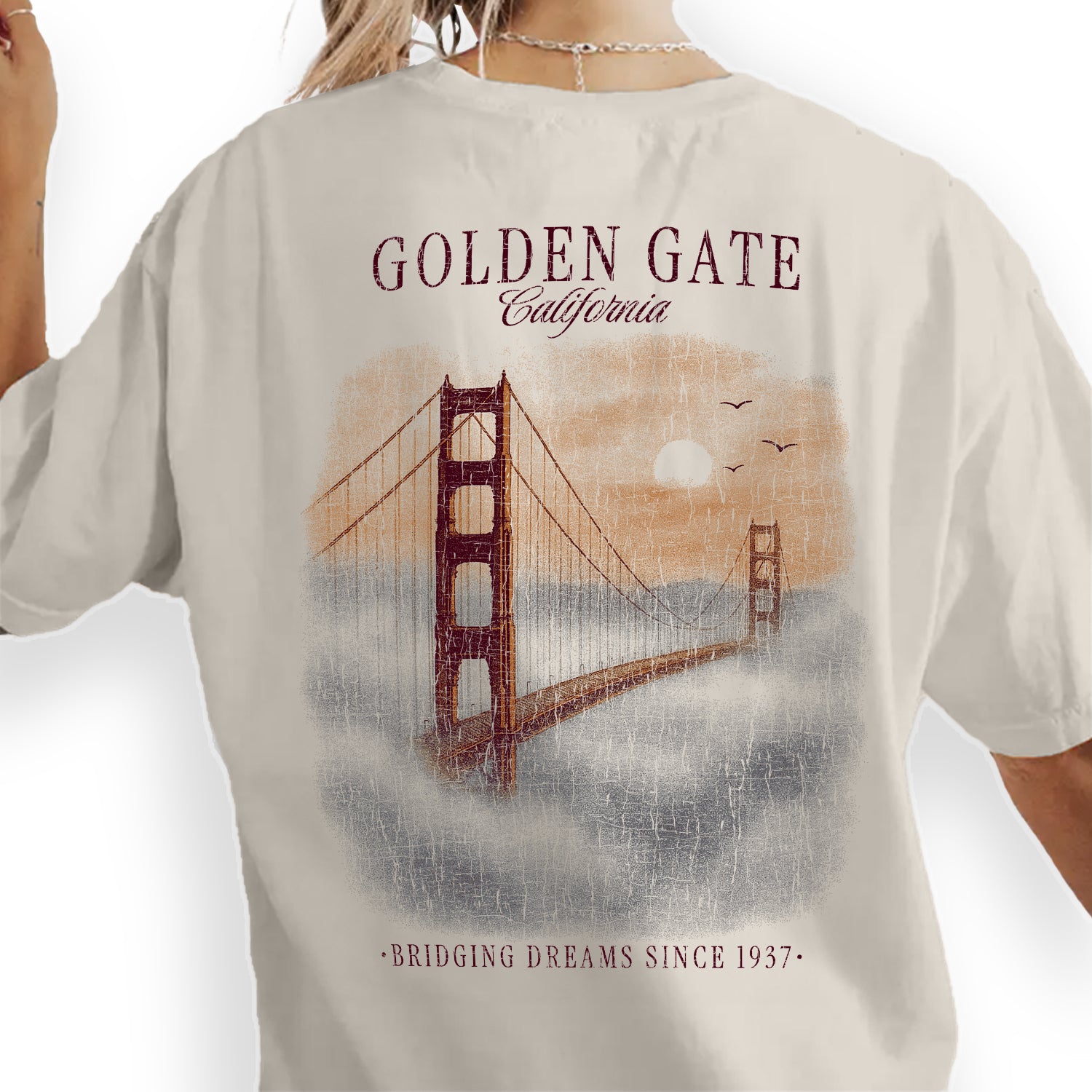 Golden Gate Bridge California T-Shirt Vintage San Francisco Tee | Golden Gate Souvenir Shirt | Retro Travel Graphic Since 1937