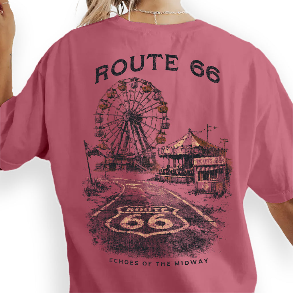 Route 66 Shirt Vintage Road Trip Tee, Retro Highway Graphic T-Shirt, Americana Travel Tee, Classic Route 66 Gift