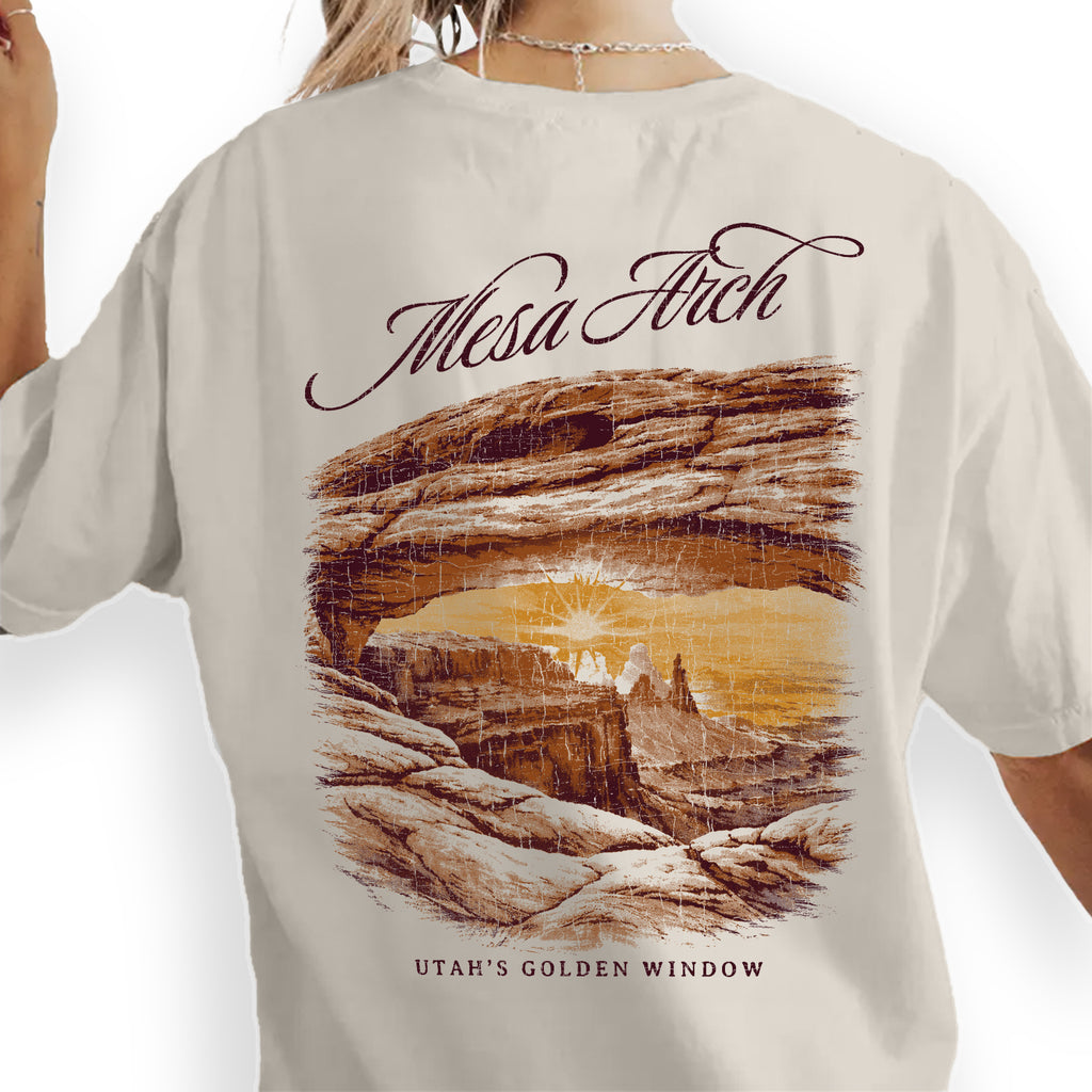 Mesa Arch Canyonlands Utah T-Shirt, Sunrise Desert Arch Graphic Tee, Canyonlands National Park Shirt, Utah Travel Souvenir
