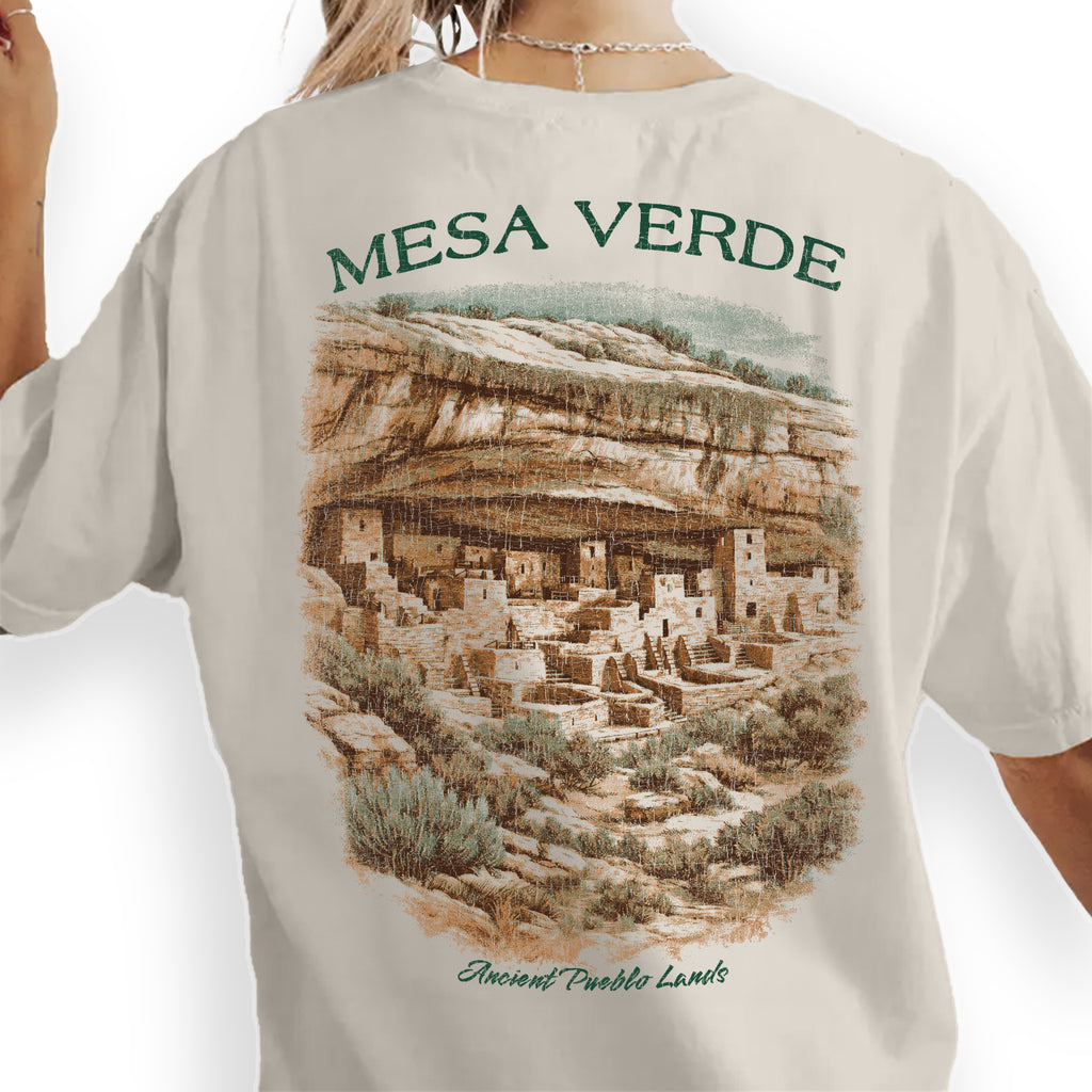 Mesa Verde National Park Shirt, Colorado Cliff Dwellings Tee, Ancient Pueblo T-Shirt, Vintage Travel Graphic Tee, History Lover Gift