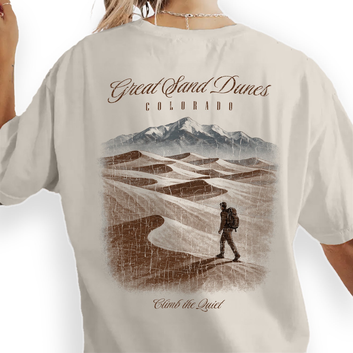 Great Sand Dunes Colorado T-Shirt Vintage National Park Tee | Colorado Travel Souvenir Shirt | Desert Mountain Hiking Graphic