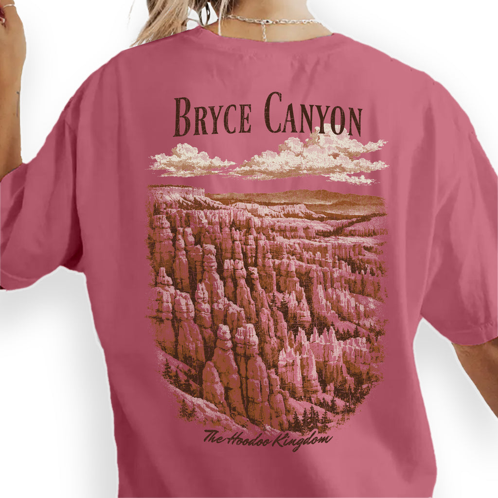 Bryce Canyon National Park Shirt, Utah Travel Tee, Hoodoo Kingdom Vintage Landscape T-Shirt, Hiking Souvenir Gift for Nature Lovers