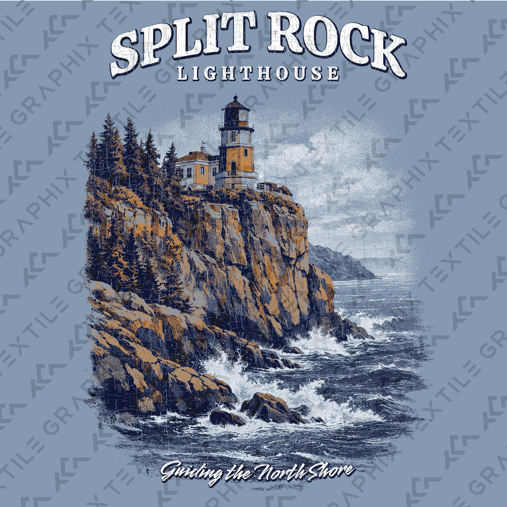 Split Rock Lighthouse Minnesota T-Shirt, North Shore Lake Superior Tee, Coastal Cliff Lighthouse Shirt, Vintage Travel Graphic