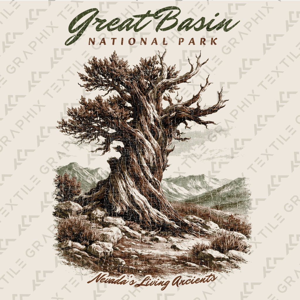 Great Basin National Park T-Shirt, Bristlecone Pine Tree Shirt, Nevada Travel Tee, Vintage Nature Hiking Shirt, Park Souvenir