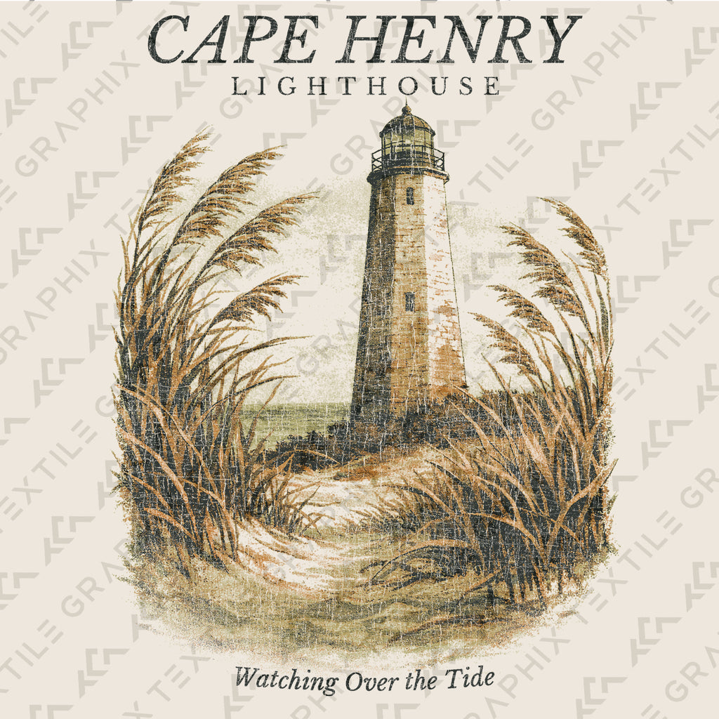 Cape Henry Lighthouse Shirt, Virginia Beach Tee, Coastal Lighthouse T-Shirt, Vintage Nautical Graphic Tee, Beach Lover Gift